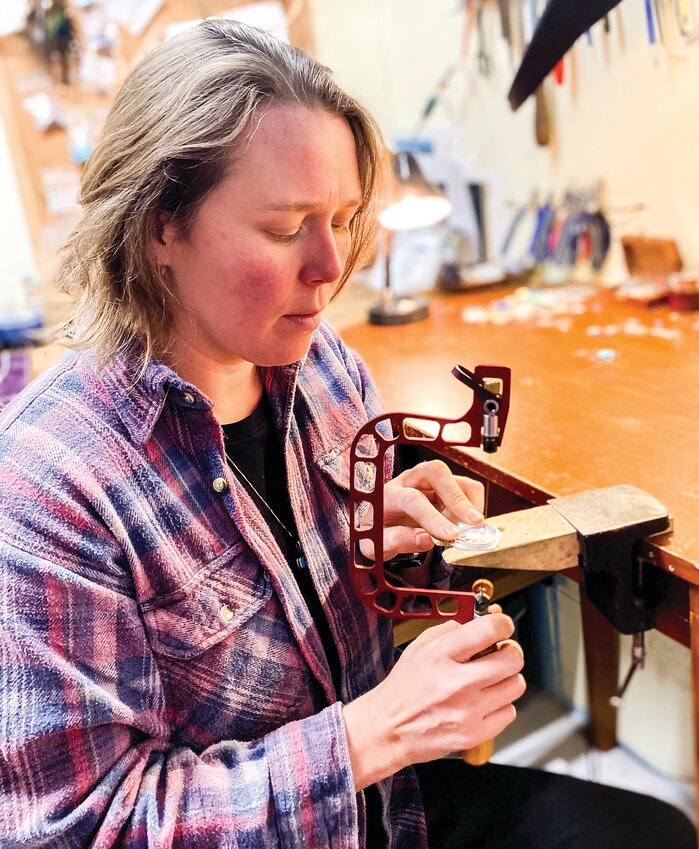 Lara Gaasland-Tatro in her studio.