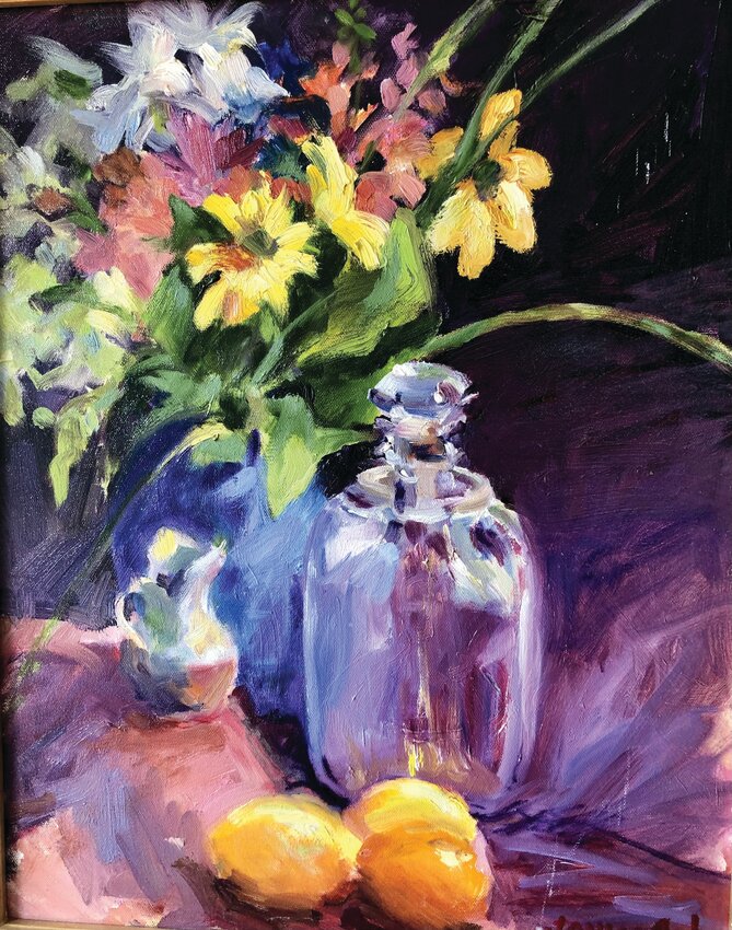 &ldquo;Lemons&rdquo; by Janice Gruber, the Artist of the Month for July for the   Port  Ludlow Art League.