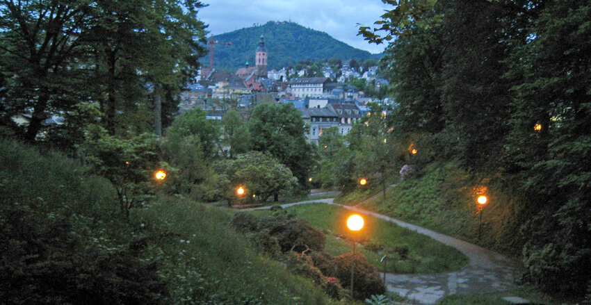 A view from a trail facing Baden Baden, Germany.