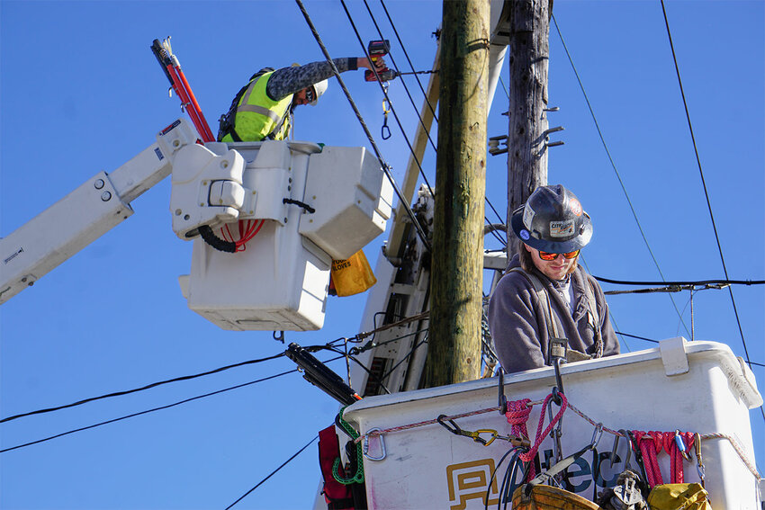 The Jefferson County Public Utility District (PUD) recently approved a staggered series of rate increases for utility pole attachments. Courtesy photo