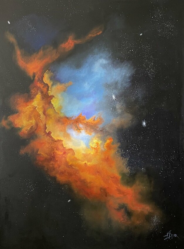 Susan Martin Spar&rsquo;s &ldquo;The Wizard Nebula&rdquo; oil painting was inspired by NASA&rsquo;s James Webb Space Telescope.