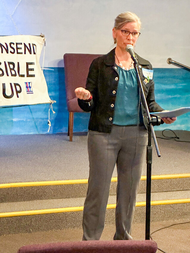 The June 11 Port Townsend Indivisible meeting featured Heather Dudley-Nollette, who is running for the District 1 seat on the County Commission,  and candidate for state Attorney General, Manka Dhingra.