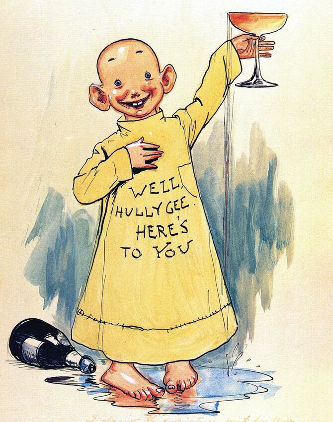 ‘The Yellow Kid’ was a popular comic in the 1890s  in New York City. 