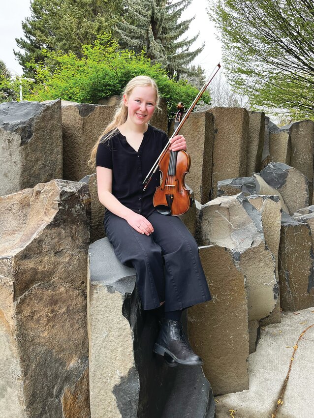 Violinist Anabel Moore, winner of the 2024 Young Artist Competition, is a Port Townsend native who will be playing with the Port Townsend Symphony Orchestra in February.