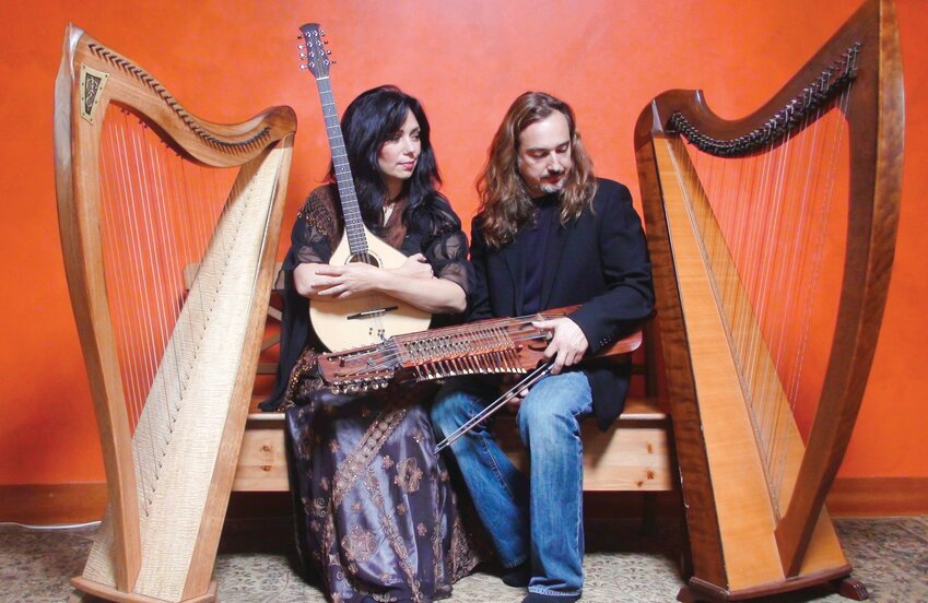 Multi-instrumental duo Lisa Lynne, left, and Aryeh Frankfurter will kick off the Quimper Unitarian Universalist Fellowship&rsquo;s monthly concert series Feb. 22.