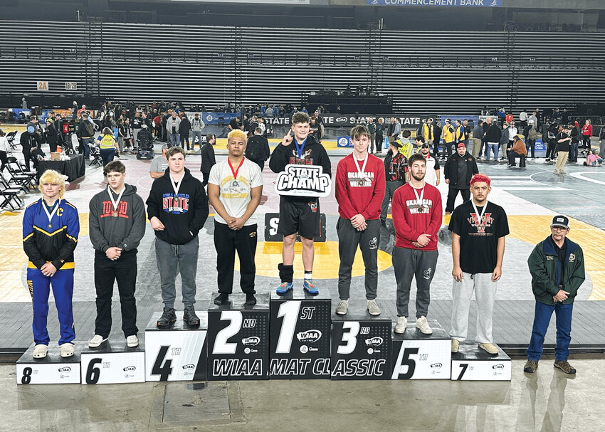 Mason Iverson of Quilcene took fourth place at the Mat Classic state wrestling championships at the Tacoma Dome. He is that school&rsquo;s first-ever state medalist in wrestling.