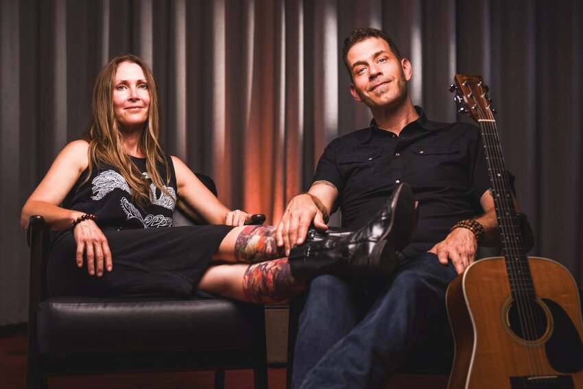 Scott Cook, right, and Pamela Mae.