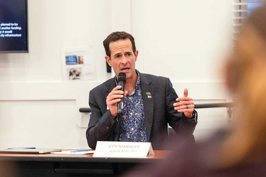 Port Townsend City Manager John Mauro speaks during the State of the City address March 5.
