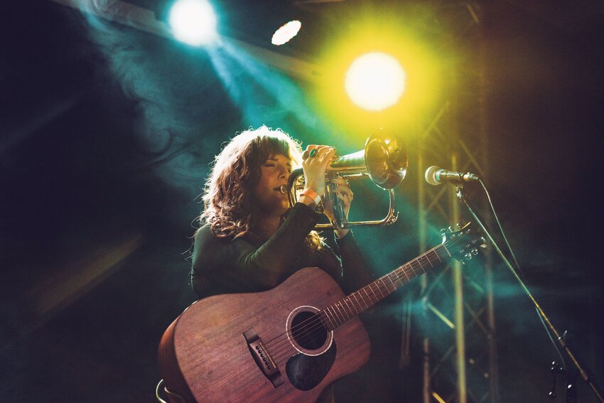 Carrie Jennings, pictured, and Wes Watkins were drawn to the Olympic Peninsula by its environmental diversity. Fittingly, they intend to offer audiences on the peninsula a diversity of musical genres.