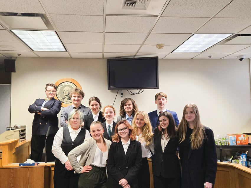 Back row, from left: Isabella Nunn, Kai Campbell, Aislyn Graves, Eliot Mincharek and Peter Sanok. Front row, from left: Grey Kingfisher, June Harper, Hope Quinn, Zoe Pruden, Lucia Briggs, Zella Mack and Adeline McMillen.