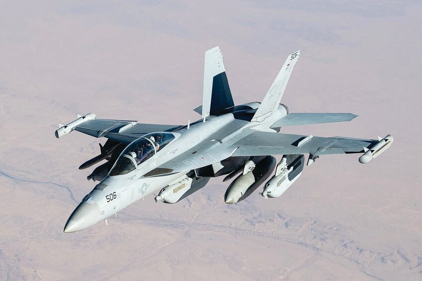 An EA-18G Growler.