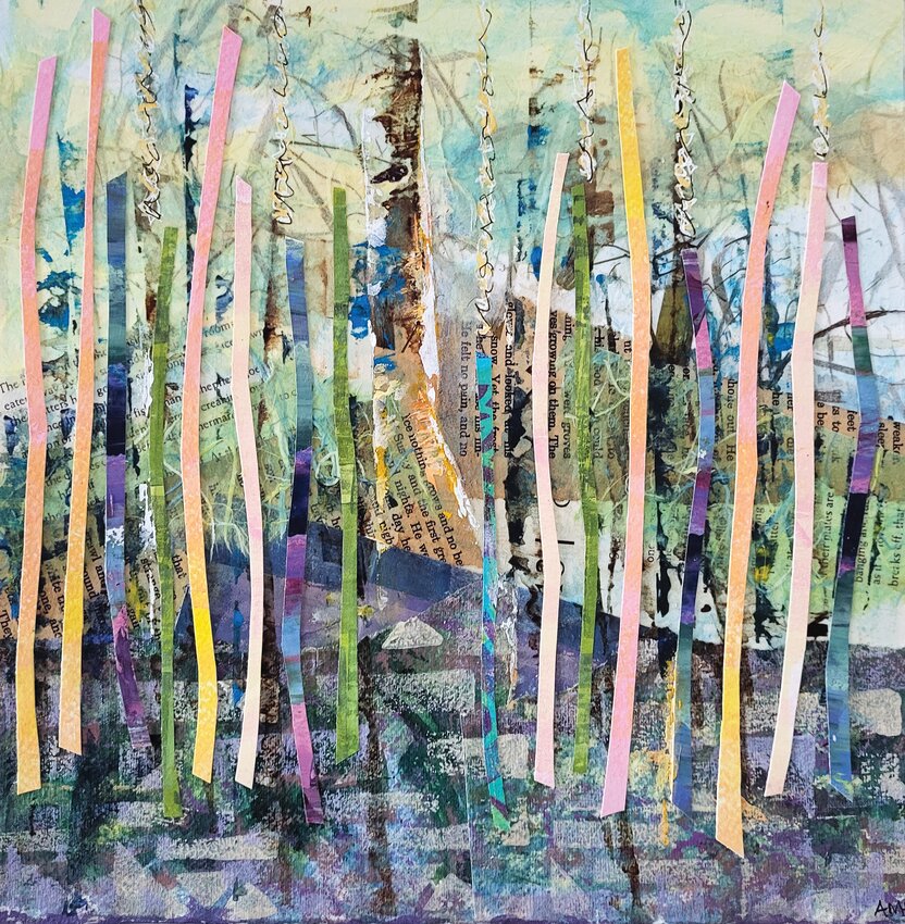 Angela Howard&rsquo;s mixed media piece, sparked by &ldquo;Haiku IV&rdquo; by Barbara Hoonan, is part of the Northwind&rsquo;s Ars Poetica show.