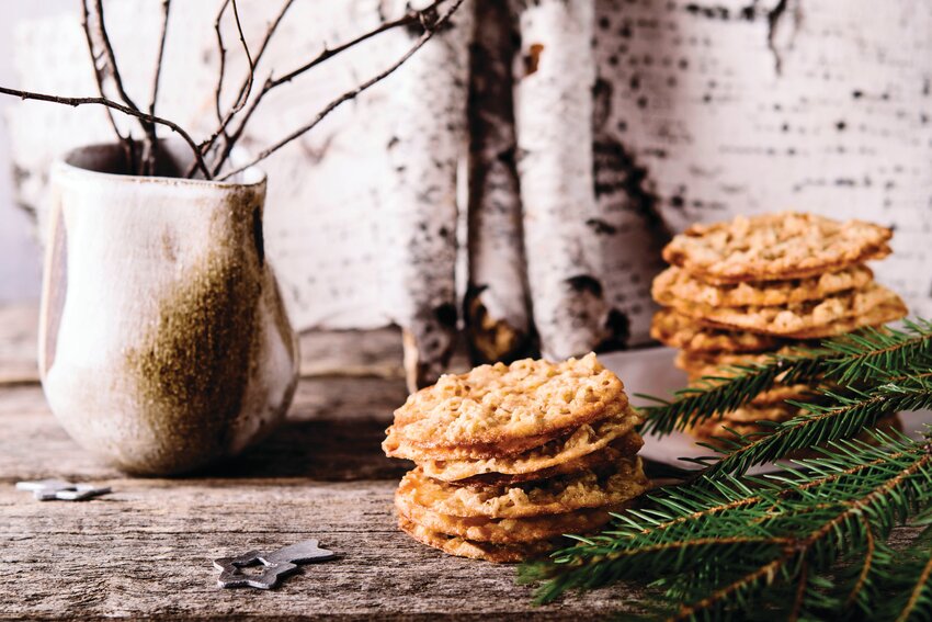 Swedish crisp oatmeal cookies.