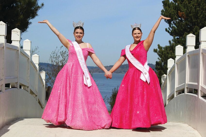 In just a few weeks, the 90th Annual Rhododendron Festival will kick off in Port Townsend. Seen here are this year’s Rhody Royalty, Queen Taylor Frank and Princess Lorelei Turner.