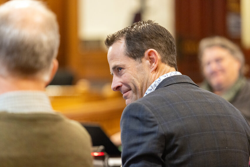 City Manager John Mauro smiles during a council meeting in Port Townsend. Leader file photo