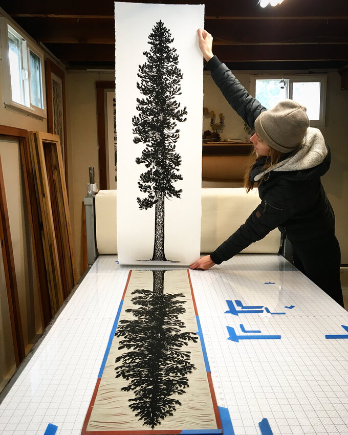 Kelli MacConnell, whose printmaking studio is in Chimacum, is among the artists showing their work at Northwind Art&rsquo;s Jeanette Best Gallery in downtown Port Townsend.