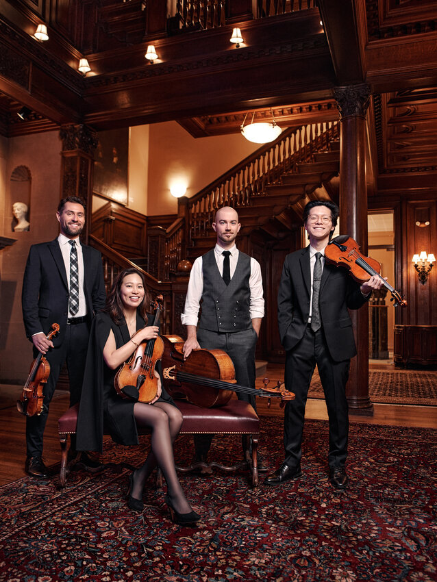 The two-time Grammy-nominated Dover Quartet chamber ensemble will perform at the Wheeler Theater at Fort Worden on June 1, after week-long intensives with rising chamber music stars, including the Amnis Piano Quartet, who will perform on May 31.