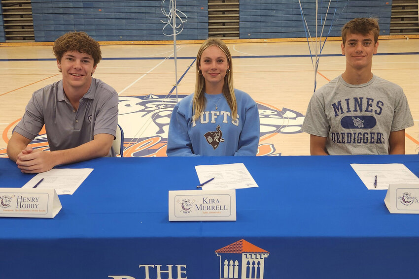 Henry Hobby, Kira Merrell and Fausto Angelone López