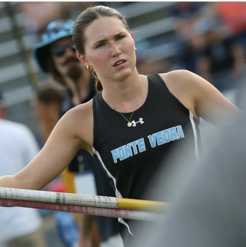 Katherine Kelly won a state title in girls pole vault.