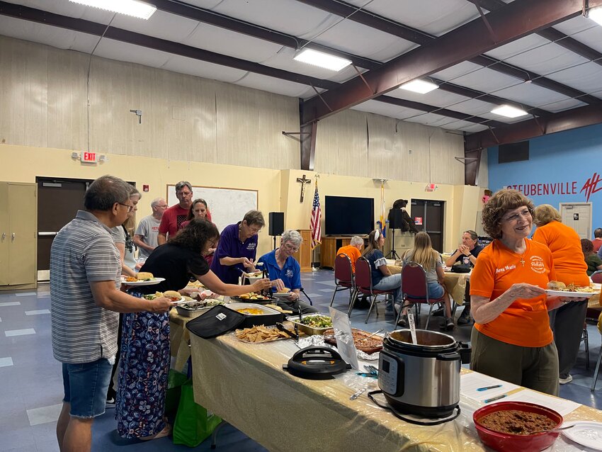 A social event bringing members with Parkinson’s Disease together