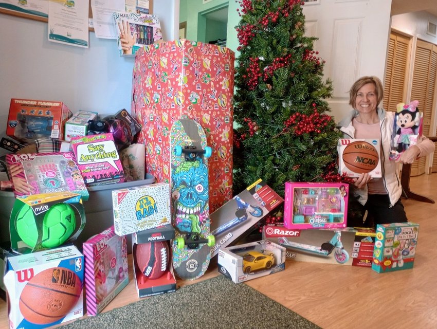 A few of the gifts donated by members of the South Ponte Vedra Civic Association.