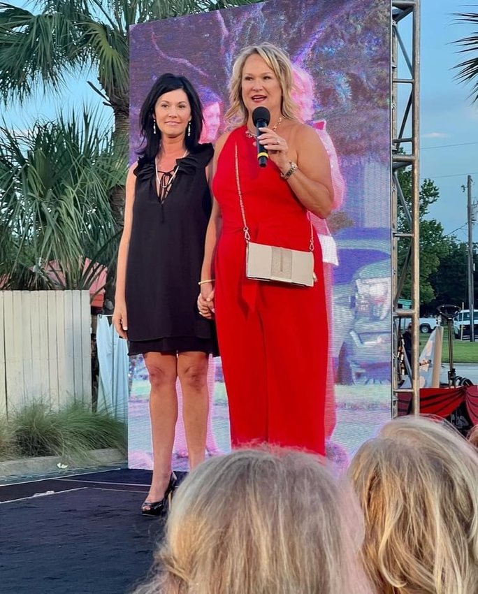 Panache owners Kristy Weeks and Michelle Vijgen are seen at the Love Your Mother Eco Fashion Show where more than $130,000 for the local Riverkeeper was raised.
