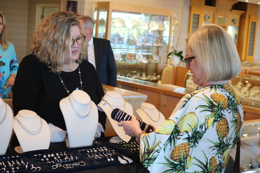 The jewelry featured during the trunk show was the 2023 spring collection of Penny Preville.