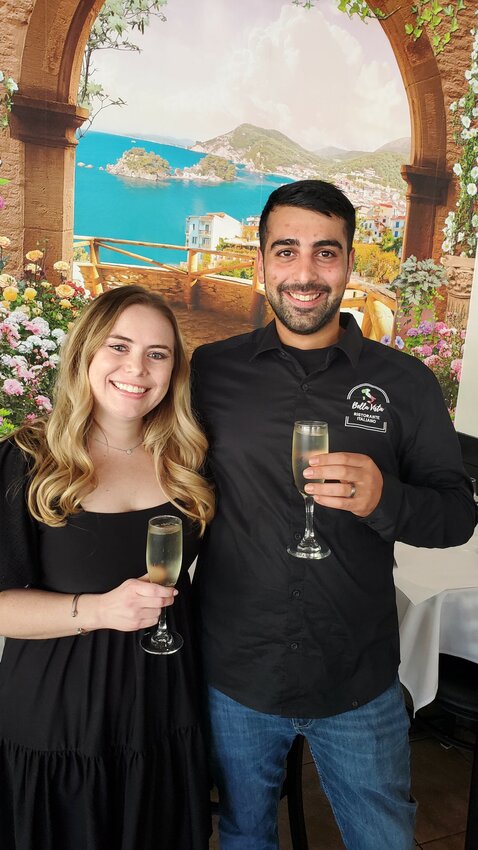 Alysha and Giovanni Prignano, owners of Bella Vista Italian Restaurant in Fruit Cove.