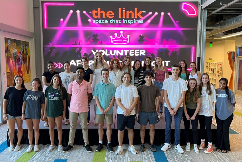 Several of the link&rsquo;s teen volunteers attended the catered event.