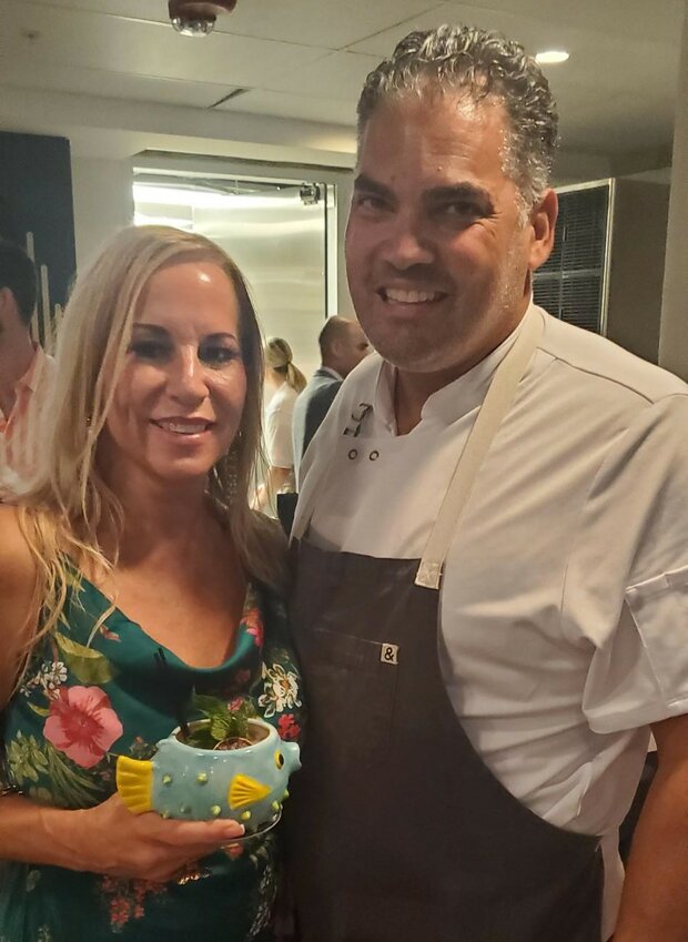 Stephanie and Chef Michael Lugo