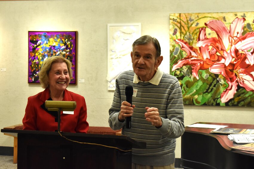 Diane Bradley and Bill Mayer were honored with the newly renovated main art gallery being named after them.