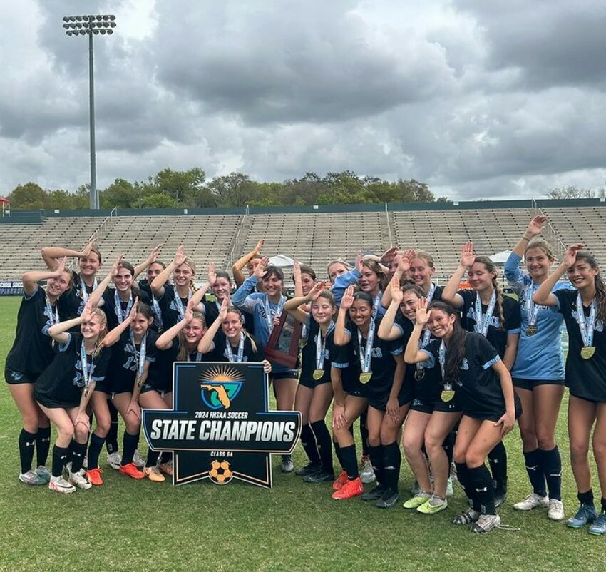 The Ponte Vedra High girls soccer team won the Class 6A state championship on March 2.
