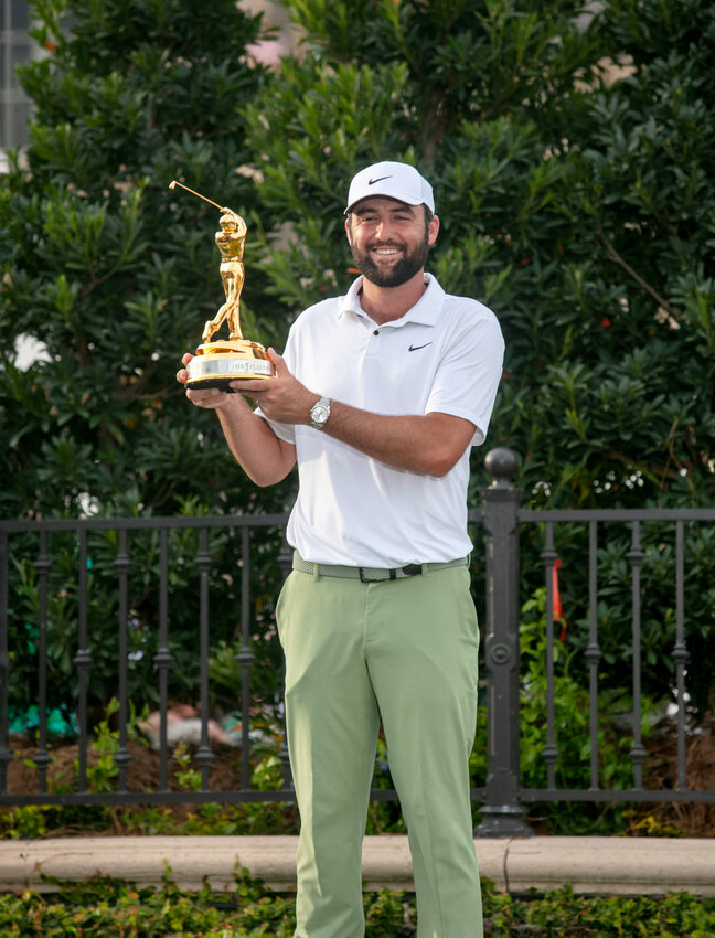 Scottie Scheffler made history, becoming the first repeat winner at THE PLAYERS Championship by winning the 2024 tournament.