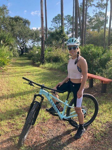 Dr. Ellen Hancock of Ponte Vedra Plastic Surgery loves biking, running and other outdoor activities as part of her healthy lifestyle.