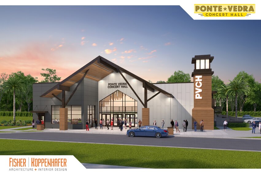This rendering shows the design for the completed Ponte Vedra Concert Hall renovation.