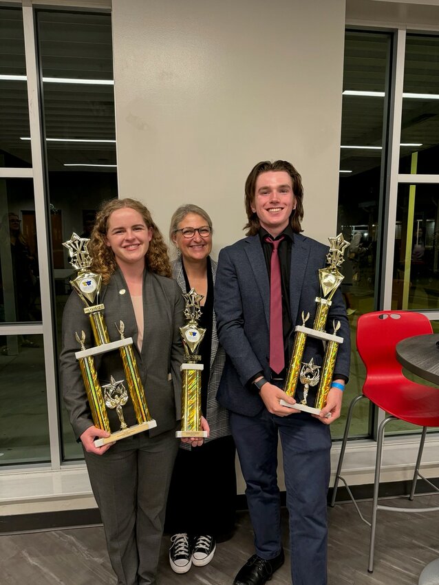Ponte Vedra High students Ella York and Garrett Smith each won first place awards at the 2024 state speech/debate competition.