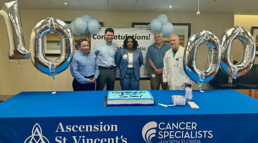 The pulmonology care team at Ascension St. Vincent&rsquo;s Riverside has conducted 1,000 robot-assisted bronchoscopy procedures.