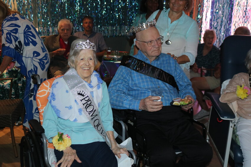 Lou and Ardis Lomheim were named king and queen at the event. They will celebrate their 74th wedding anniversary on June 21.
