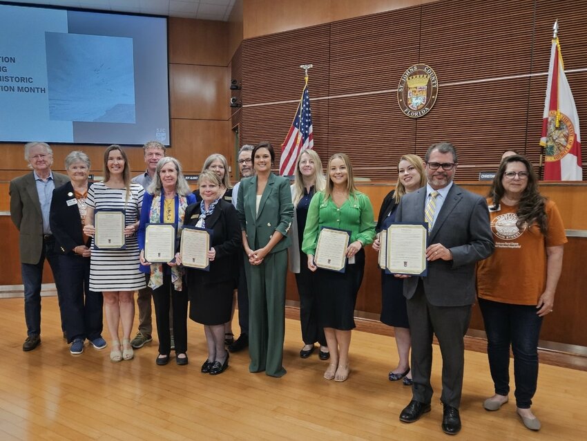 On May 21, the St. Johns County Board of County Commissioners recognized the community and history of Hastings.