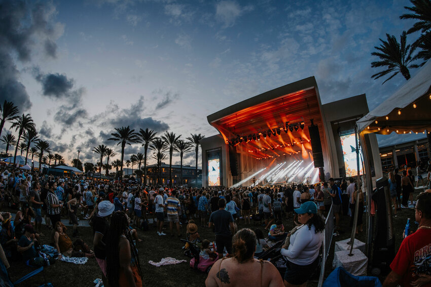 Crowds gather at a past Florida Fin Fest.