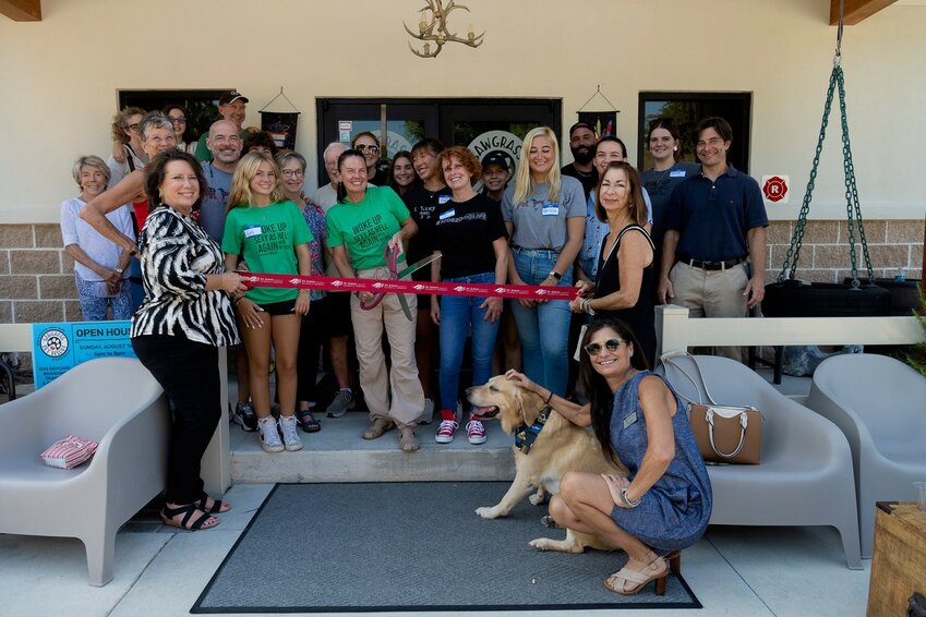 Sawgrass Pet Resort held an open house ceremony and ribbon cutting for its new boarding area and trail.