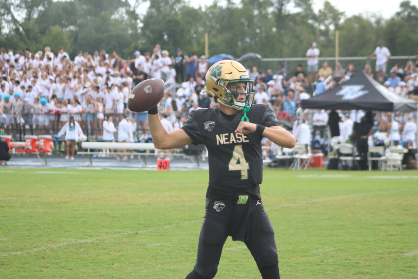 Senior quarterback Nate Harry and the Nease Panthers look to snap a six-game losing streak against St. Augustine High on Friday, Sept. 20 at 7 p.m.