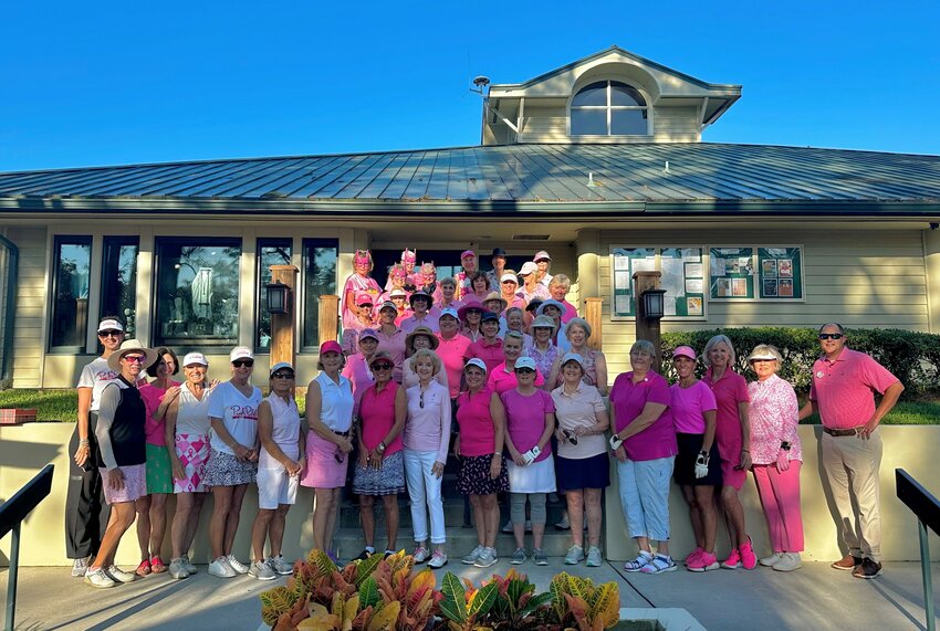 About 40 golfers participated in the fifth annual event, which raised funds to pay for free mammograms for those in need.