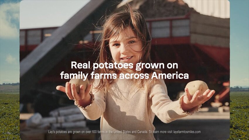 An image from the conclusion of the ad.