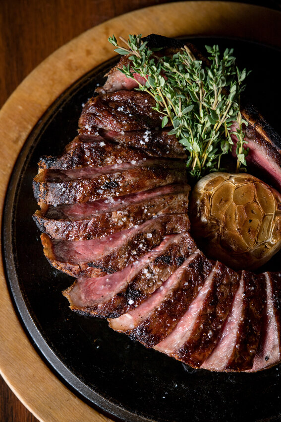Sliced New York Strip Steak