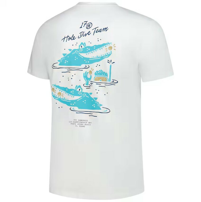 &ldquo;17th Hole Dive Team&rdquo; men&rsquo;s white T-shirt from Breezy