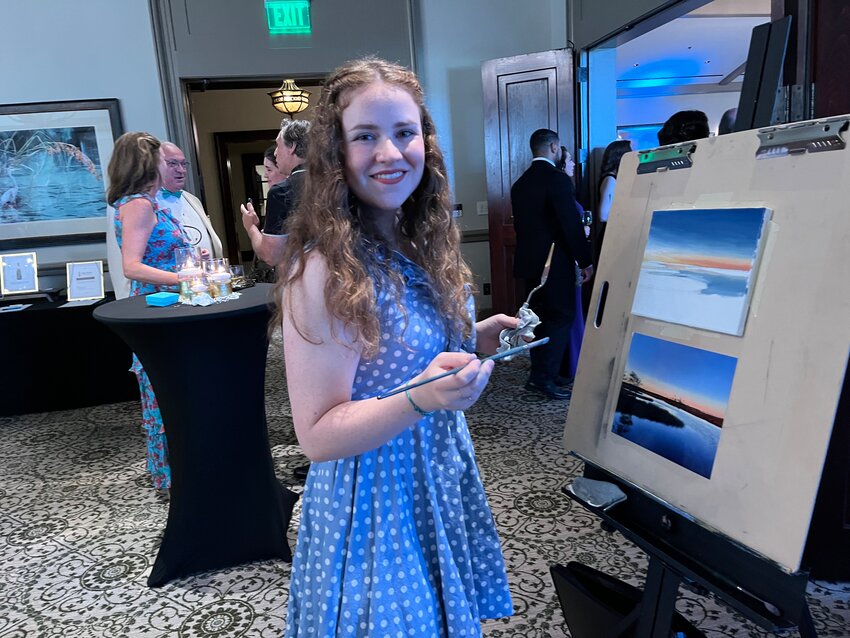 Artist Katherine Weaver at last year&rsquo;s Beaches A Celebration of the Arts gala.