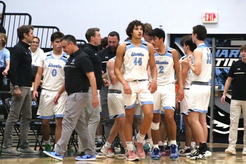 The Sharks lost to Pompano Beach Blanche Ely 44-38 in the state championship on March 7.