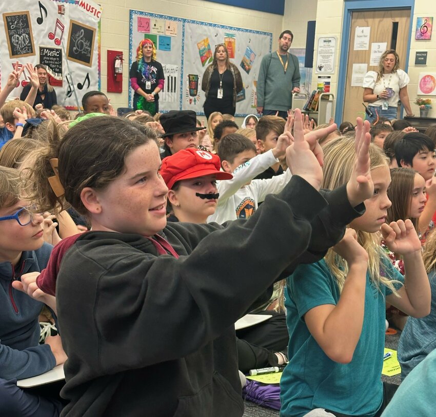 National bestselling author Greg Tang leads Ocean Palms Elementary students through games and activities that teach math and literacy.