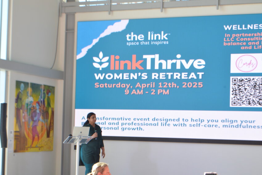 Gurpreet Misra, co-founder of the link and Sapna Foundation, welcomes guests
